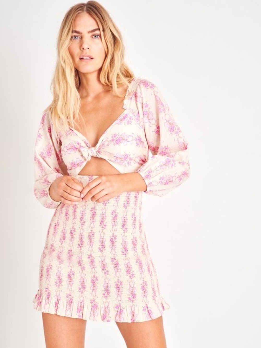 New Love Shack Fancy- Kyndra Dress- French Lilac, Size XS, Very Rare!